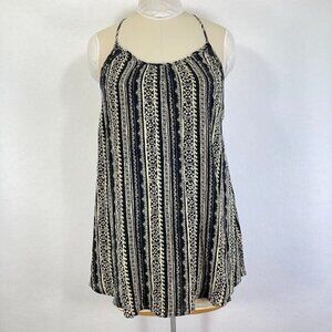 🔥 3/$15 🔥 Lush Halter Mini Dress Aztec Lace Coquette Summer Beach Boho Y2K XS